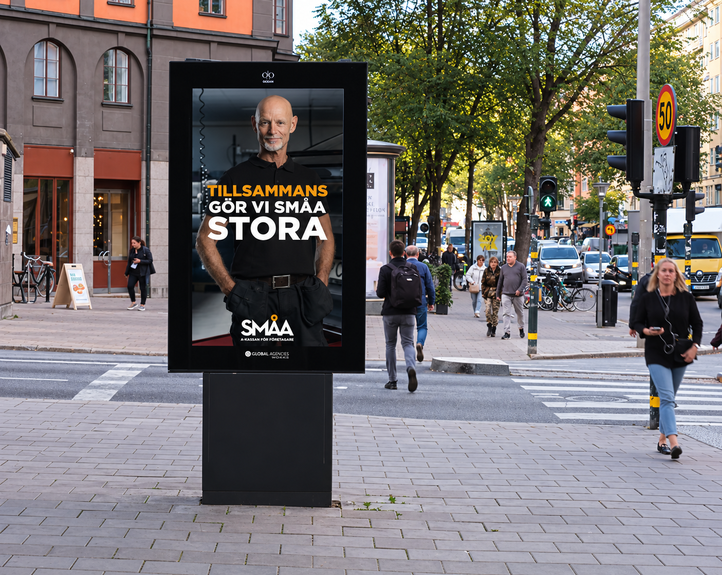 SMÅA:s utomhusreklam i stadsmiljö